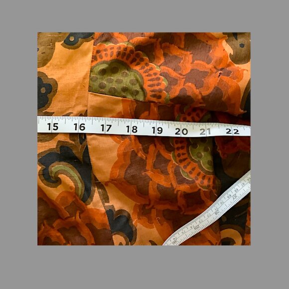 Jim Thompson Classic- Vintage 1970s Thai Silk Kaftan style formal gown Size L - Picture 14 of 14